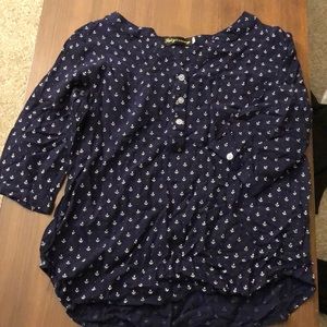 Navy blue blouse